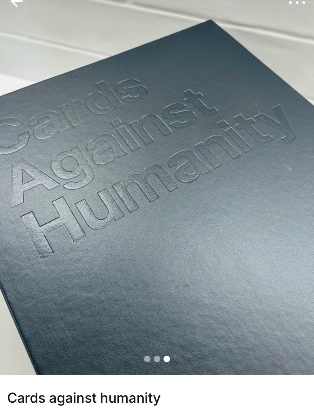 Cards Against Humanity Party Card Game - Black